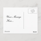 幼児向けのケータピラー型チョコレートケーキ ポストカード (裏面)