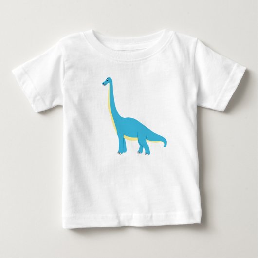 幼児向けの楽しい恐竜 ベビーTシャツ (正面)