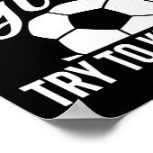 幼児女子サッカー 私だって女の子みたいにうまくプレイするわ サッカー ポスター (角)