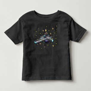 幼児宇宙船 i3 アトラス ゴールドスター ブラック トドラーTシャツ