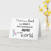 幼児損失の認識度の挨拶状 カード (黄色い花)