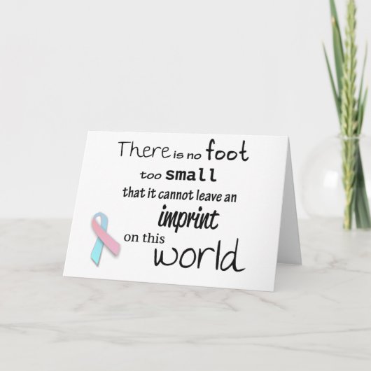 幼児損失の認識度の挨拶状 カード (正面)