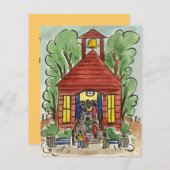 幼児教育学校ハウスカウト招待状 招待状 (正面/裏面)