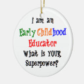 幼児教育者 セラミックオーナメント (左)