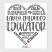 幼児教育者、幼児期先生 シール (シート)