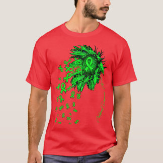 幼児期うつ病認識度ひまわりリボンfl tシャツ