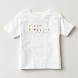 幼児期がんの支援幼児Tシャツ トドラーTシャツ