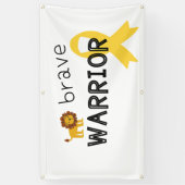 幼児期がん勇敢な戦士バナー屋外サイン 横断幕 (縦)
