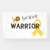 幼児期がん勇敢な戦士バナー屋外サイン 横断幕 (横)