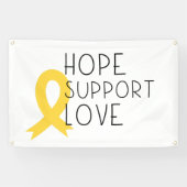 幼児期がん希望サポートのバナー屋外サイン 横断幕 (横)