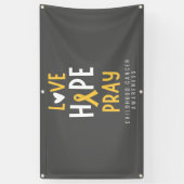 幼児期がん愛の希望バ祈ナ野外 横断幕 (縦)