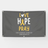 幼児期がん愛の希望バ祈ナ野外 横断幕 (横)