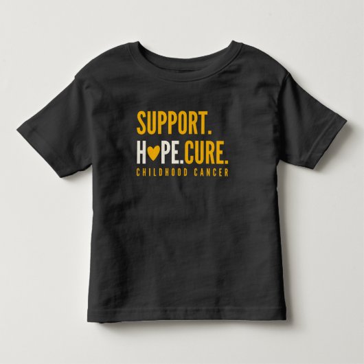 幼児期がん支持希望は幼児Tシャツを治療する トドラーTシャツ (正面)