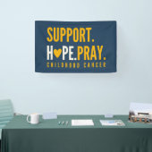 幼児期がん支持希望バ祈ナー標識 横断幕 (トレードショー)