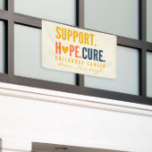 幼児期がん支援カスタムバナー屋外 横断幕 (ビルの外側)