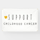 幼児期がん支援バナー屋外の大きなサイン 横断幕 (横)