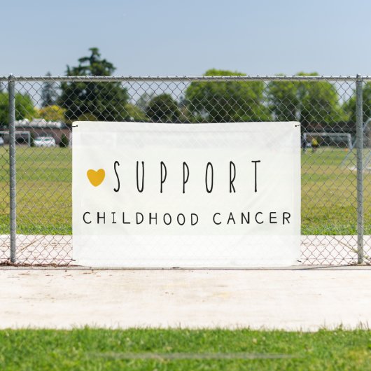 幼児期がん支援バナー屋外の大きなサイン 横断幕 (インサイチュ)