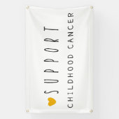 幼児期がん支援バナー屋外の大きなサイン 横断幕 (縦)
