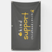 幼児期がん支援バナー屋外サイン 横断幕 (縦)