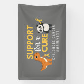 幼児期がん支援バナー徴候 横断幕 (縦)