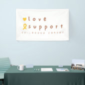 幼児期がん支援ラブバナー標識 横断幕 (トレードショー)
