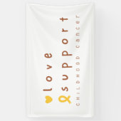 幼児期がん支援ラブバナー標識 横断幕 (縦)