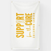 幼児期がん支援cureバナー屋外サイン 横断幕 (縦)