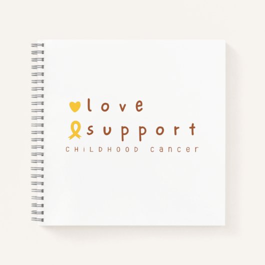 幼児期がん支援love Notebook Journal ノートブック (正面)