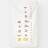 幼児期のがん愛支持バナー屋外サイン 横断幕 (縦)