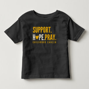 幼児期のがん祈支援希望 トドラーTシャツ