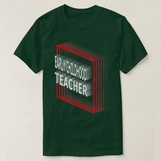 幼児期の先生役職の評価Ret Tシャツ (デザイン正面)