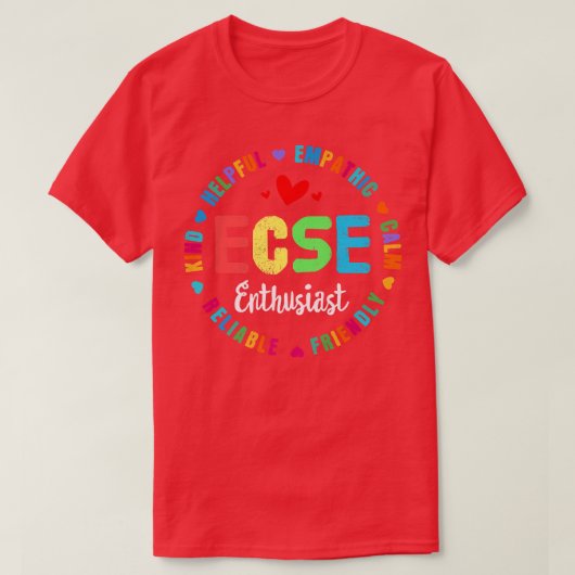 幼児期特別教育SPED ECSEクルーM Tシャツ (デザイン正面)