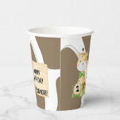 幼児用かわいいキリン誕生日紙カップ 紙コップ (右)