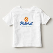 幼児用かわいいピクルボールスポーツTシャツ トドラーTシャツ (正面)