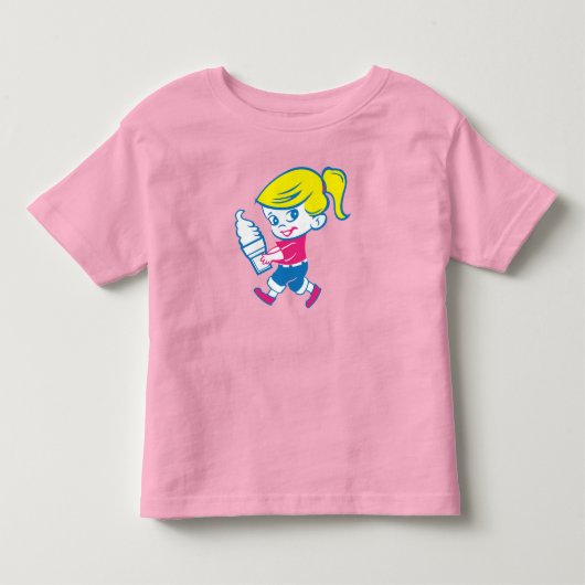 幼児用アイスクリームガールTシャツ トドラーTシャツ (正面)