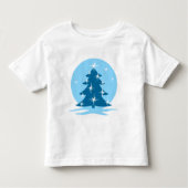 幼児用クリスマスTシャツ 青 ホリデー クラシックT トドラーTシャツ (正面)
