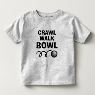 幼児用クロールウォークボウルおもしろTシャツ トドラーTシャツ