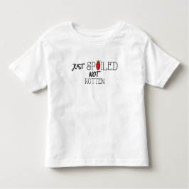幼児用ジャージーTシャツ「腐っていない腐った状態で台無し」/赤 トドラーTシャツ