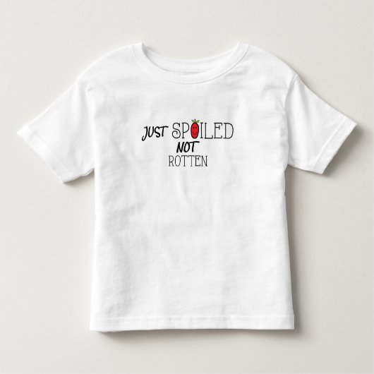 幼児用ジャージーTシャツ「腐っていない腐った状態で台無し」/赤 トドラーTシャツ (正面)