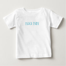 幼児用女子Tシャツ - ビーチの女の子 ベビーTシャツ