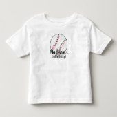 幼児用野球誕生日シャツ トドラーTシャツ (正面)