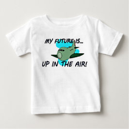 幼児用飛行機デザイン ベビーTシャツ