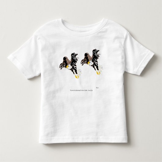 幼児用Tシャツ : アメリカン・ハゲワシ トドラーTシャツ (正面)