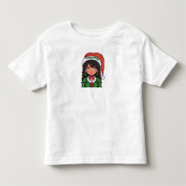 幼児用Tシャツ クリスマス ガール トドラーTシャツ