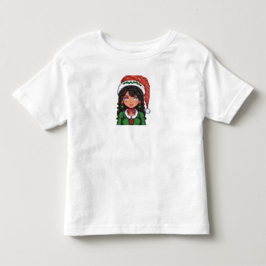 幼児用Tシャツ クリスマス ガール トドラーTシャツ (正面)