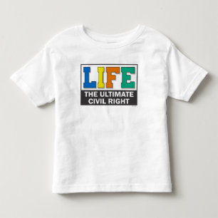 幼児用Tシャツ　プロライフメッセージ付き トドラーTシャツ