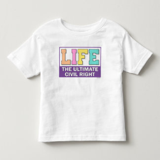 幼児用Tシャツ プロライフメッセージ付き トドラーTシャツ