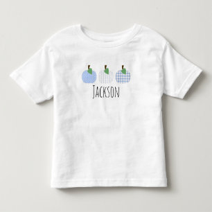 幼児男の子用 ライトブルーのパンプキントリオTシャツ トドラーTシャツ