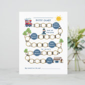 幼児紙シートポッティチャート(トレイン付) (スタンド正面)