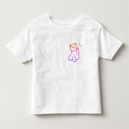 幼児素晴らしジャージーTシャツハローキャティ トドラーTシャツ (正面)